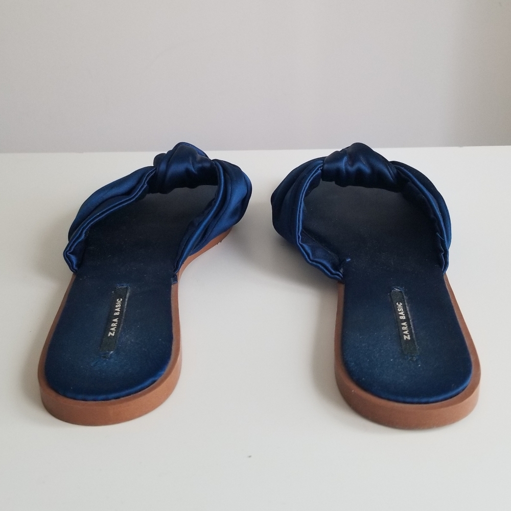 SOLD Zara Satin Knot Slides - Picture 3 of 6